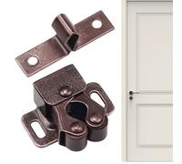 Loquet de porte d'armoire - Mécanisme de verrouillage des portes en métal de tiroir, boucle à ressort avec serrure de porte en métal perlé - Boucle à ressort avec perles, double boucle de tension à