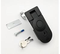 Loquet de porte de bagage pour compartiment de camping-car, avec clé, support plat, bras long - Plage de préhension réglable : 45-57 mm