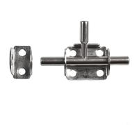 Loquet de porte de garage en acier inoxydable argenté pour portes en bois pour finition de sécurité pour maison, jardin, abri de jardin, moraillon de cabine, boulon de portail de bureau