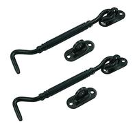 Loquet de porte de grange en acier inoxydable, 1 pièce, verrou coulissant for une sécurité et une confidentialité accrues(Black,4in)