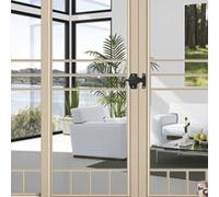 Loquet de porte de rechange pour barbecue PitBoss Pro - Verrou de porte en fer robuste - 57,5 x 33,5 mm - Noir - Compatible avec les fumoirs électriques