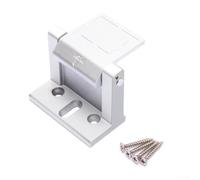 Loquet de porte de sécurité avec construction en alliage de zinc et galvanoplastie multicouche pour une résistance à la rouille, serrure de sécurité intérieure avec bande anti-collision (argent)