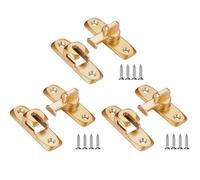 Loquet De Porte Door Bolts Degree Flip Lock Home Security Sliding Doors Latch Small Gate(Gold-3pcs)