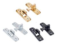 Loquet De Porte Door Bolts Degree Flip Lock Home Security Sliding Doors Latch Small Gate(Mix color-3pcs)