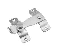 Loquet de Porte en Acier Inoxydable Argenté, Profil Bas, Simple | Conception à Fente, Structure Robuste, Usage pour Porte, Verrouillage Discret, Finition Argenté