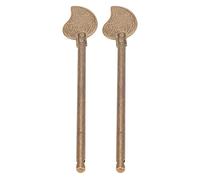 Loquet de Porte en Laiton, Goupille de Verrouillage Rétro Forme Feuille, Matériau Durable pour Armoires Tiroirs, Longueur 11 cm, Utilisation Polyvalente Meubles Anciens, 2 Pièces