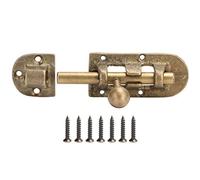 Loquet de porte en laiton vintage, serrure coulissante robuste sans rouille, installation simple rapide sécurisée, matériel laiton bronze résistant