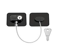 Loquet De Porte Limit Lock Sliding Door No Need To Punch Holes Locks Locker Kitchen Storages(Black 1PC)