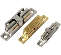 Loquet de porte, lot de 10, 40 mm, 50 mm, 70 mm, bille en acier à ressort, double amortisseur en laiton et cuivre, verrou de tension for placard.