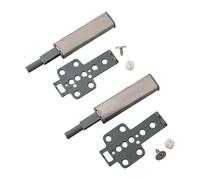 Loquet de porte magnétique avec piston à ressort et tampon à fermeture douce pour une utilisation fluide et silencieuse des armoires et tiroirs