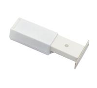 Loquet de porte magnétique robuste à pousser pour ouvrir les portes d'armoire ou de cuisine, construction en alliage de zinc plastique, compatible avec les portes intérieures jusqu'à 2,5 m, blanc