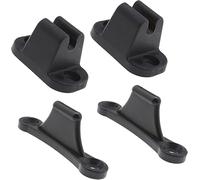 Loquet de Porte pour Caravane et Camping-Car, Paquet de 2, Espacement des Trous de 35 mm et 48 mm, Serrure de Porte Blanche, Porte de Service et de Rangement, Sécurité de Porte de Camping-Car