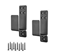 Loquet de porte puissant avec fixation de barre de sécurité, paquet de 2