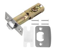 Loquet de Porte Réglable en Acier Inoxydable, Sécurité Renforcée | Trois Tiges, Plaque de Gâche 90° et Boîtier D’impact, pour Porte Coulissante et Salle de Bain