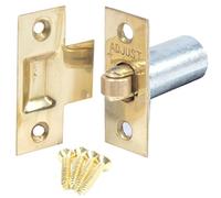 Loquet de porte réglable en laiton | Ressort de porte intérieure mortaise et fixations