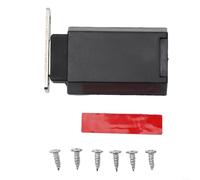 Loquet de porte robuste à pousser pour portes cachées, loquet invisible pour armoires de cuisine et tiroirs, charge jusqu'à 125 kg, blanc ou noir (plastique noir)