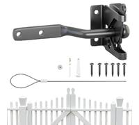 Loquet de Portillon à Verrouillage Automatique | Verrouillage Automatique Robuste pour Porte de Ferme | Serrure Résistante Aux Intempéries Pour Sécurité Métal Bois Jardin Terrasse Grange Ferme Abri Pi
