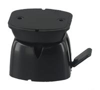 Loquet de retenue de porte de caravane pour remorque - Support de butée de porte en nylon avec levier sécurisé, compatible avec les camping-cars et camping-cars, blanc/noir (1 pièce)