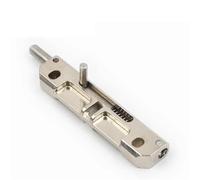 Loquet de sécurité coulissant à pêne dormant symétrique gauche et droit de 2,9 pouces, 1 pièce(Silver-Left)