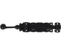 Loquet de sécurité en acier noirAxe en zamakStyle fer forgé rustiqueDimensions 200 x 35 mmVis inclusesCompatible serrure menuiserie métallique,Noir,200 mm