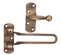 Loquet de Sécurité pour Porte Intérieure, Verrou Anti-effraction | Ouverture Partielle, Alliage de Zinc et Métal, Usage Maison, Finition Bronze Vintage, Chambres et Hôtels