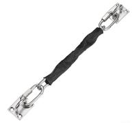 Loquet de sécurité robuste en acier inoxydable 304 pour portes d'hôtel, commerciales et portes de sécurité incendie, avec boucle solide et support multi-trous (800)