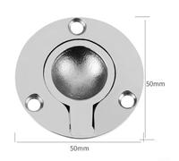 Loquet de trappe de bateau en acier inoxydable 316 de qualité marine avec poignée de traction encastrée, convient pour les petites trappes de plancher et les portes de poche, construction résistante à