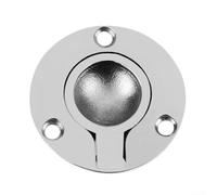 Loquet de trappe de bateau encastré en acier inoxydable 316 avec anneau de levage et poignée de traction conçu pour les portes de poche et les trappes de sol dans les environnements marins difficiles