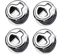 Loquet de trappe de casier à tirer for bateau, bateau, camping-car, poignée de levage, loquet marin for bateau, loquets à tirer affleurants, poignée de porte d'armoire, serrure à tirer(4PCS)