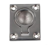 Loquet de trappe marine en acier inoxydable 316 | Poignée de traction pour pont de bateau | Élévateur d'armoire encastré pour trappes de sol et portes de poche | Matériel résistant à l'érosion (48 x