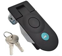 Loquet de verrouillage à compression en alliage de zinc avec bouton poussoir encastré et clés de rechange pour boîte à outils, camping-car, caravane, remorque disponible en 21 mm, 35 mm, 67 mm (67 mm)