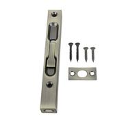 Loquet de verrouillage coulissant, tube caché en alliage d'aluminium facile à utiliser, loquet de verrouillage de sécurité coulissant adapté pour la sécurité d'accès de porte (bronze)