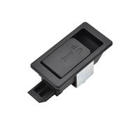 Loquet de verrouillage en plastique, verrou à tirer, panneau de verrouillage, équipement de verrouillage de porte, 1 pièce(Black)