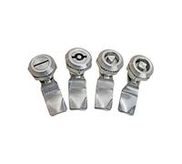 Loquet électrique industriel avec cylindre triangulaire ou carré en S, boîte de Distribution, équipement industriel, serrure de porte d'armoire, 1 pièces(Straight lock-SS)