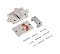Loquet indiquant Verrou Indicateur Kit Loquet Boulon en Acier Inoxydable Verrou de Porte Indicateur Boulon de Signalisation Vacant/Occupé pour Salle de Bain WC Toilettes Serrure