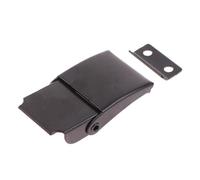 Loquet industriel à ressort pour boîte à outils, aspirateurs et boîtes de rangement, en acier au carbone robuste, avec revêtement noir, 47,2 x 23,9 mm