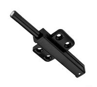 Loquet magnétique à point unique pour portes d'armoire, convient pour les projets de rénovation et de nouvelles installations (noir)