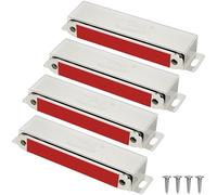 Loquet Magnétiques Porte Jiayi 4 Pcs jusqu'à 40 kg Aimant Pour Porte de Placard Acier Inoxydable Loqueteaux Aimant Fermeture Meuble Aimant Puissant Robuste pour Tiroirs Porte de Douche Aimanté Armoire