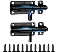 Loquet Porte,2 Pièces 304 Targette De Porte Exterieur,Verrou Porte Exterieur,Loquet De Porte Coulissante En Acier Inoxydable,Pour Entrepôt Garage Grange Portail Cour Porte