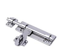 Loquet Porte 4/6 /8Inch Stainless Steel Door Latch Sliding Lock Bolt Hasp Staple Gate Safety Security Window Catch(4 inch)