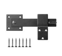 Loquet Pour Portail De Jardin Loquet de porte rabattable noir rustique, 5 pouces, serrure grange à Rotation 360 degrés, matériel sécurité en acier au carbone