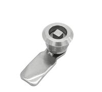 Loquet quart de tour en acier inoxydable SUS304, serrure à came carrée for armoire industrielle, boîte à outils for meubles, serrure à came tubulaire 1 pièce