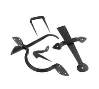 Loquet Suffolk en fonte antique pour porte de maison Noir 20,3 cm