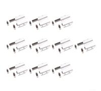 Loquet Tiroir Magnétique ABS Acier pour robuste Loquet Tiroir | Push to open, double-door , 4.5cm throw, handle-free design, modern aesthetic(White)
