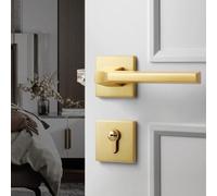 Loquet tubulaire en laiton poli, taille réglable, 30 mm - 45 mm, pour portes intérieures en bois avec plaque arrière ou poignées à mortaiser