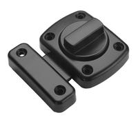 Loquet verrou de porte de salle de bain de fenêtre de cabinet pivotant verrou de sécurité à loquet (Noir, 55 mm)