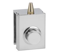 Loqueteau à bouton chromé mat STREMLER 1445.31.0