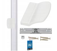 KOTARBAU Loqueteau de porte de balcon pratique - 6 couleurs différentes - Sécurité fumeur - Poignée de porte de balcon universelle - Blanc
