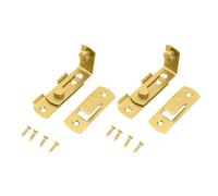 Loquets de porte à 90 degrés - Finition en acier inoxydable robuste - Accessoire pour fenêtre coulissante sécurisée - Clôture et fermeture de porte pratique pour animaux domestiques