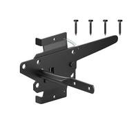 Loquets de porte à verrouillage automatique robustes en fer - Verrou de porte à goupille rapide - Quincaillerie de porte automatique pour jardin, extérieur, piscine, clôture, charnières